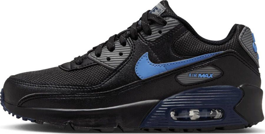 Nike Kinderschoenen Air Max 90 Next Nature Black Smoke Grey Royal Pulse Midnight Navy Kind Black Smoke Grey Royal Pulse Midnight Navy