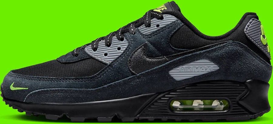 Nike Herenschoenen Air Max 90 Black Volt Cool Grey Black- Heren Black Volt Cool Grey Black