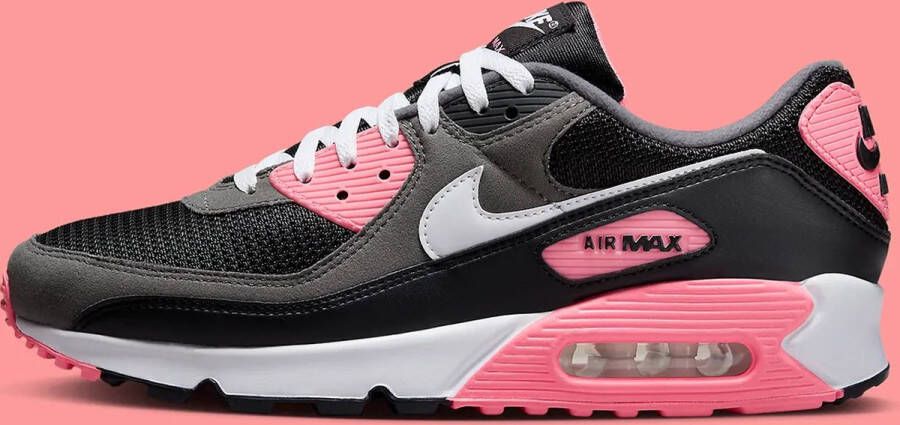 Nike Air Max 90 black white-iron grey-sunset pulse