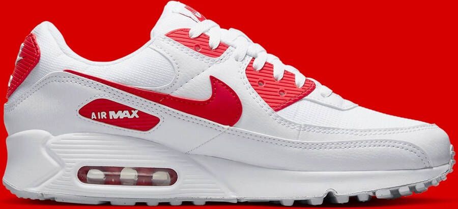 Nike Air Max 90 Wit Rood Heren Sneaker DX8966