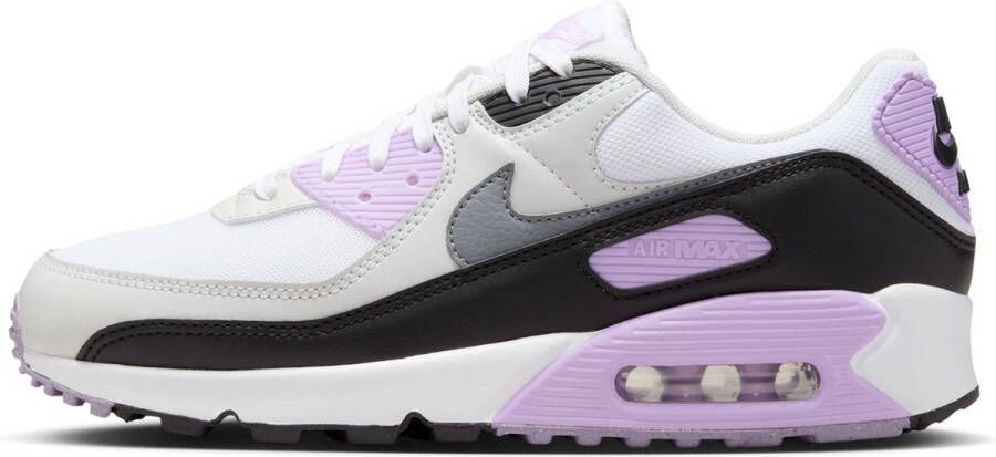 Nike Air Max 90 Dames White Lilac Photon Dust Cool Grey Dames White Lilac Photon Dust Cool Grey Schoenen