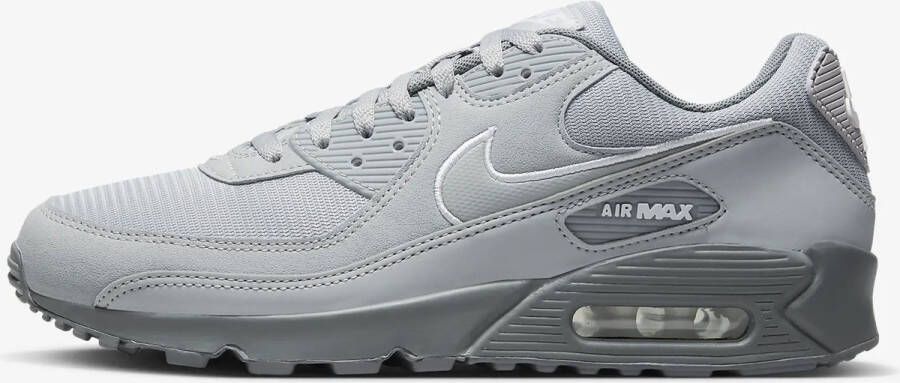 Nike Air Max 90 Heren Wolf Grey Cool Grey White- Heren Wolf Grey Cool Grey White