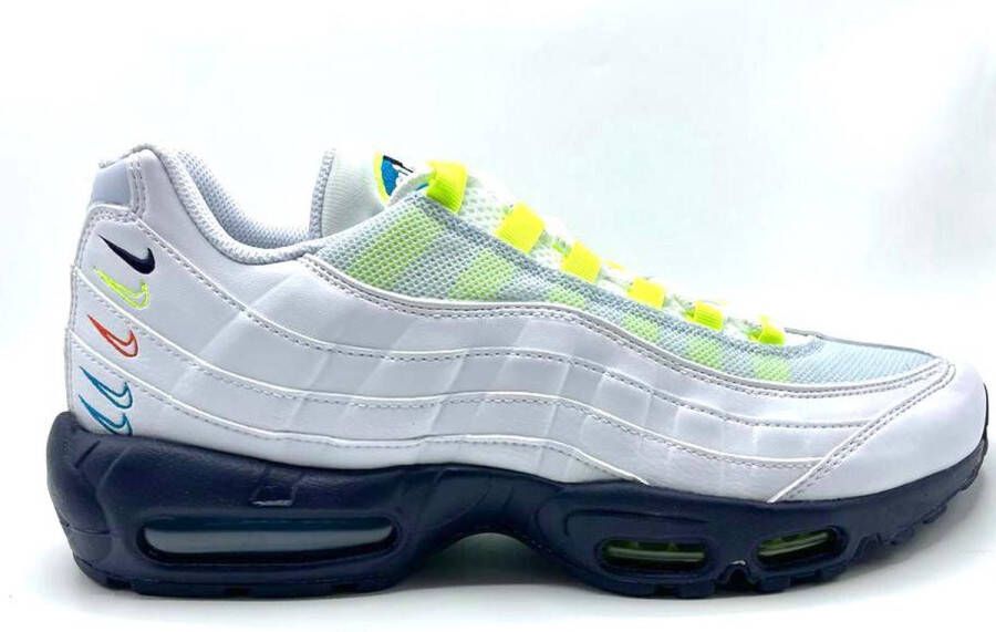 Nike Air Max 95 EC Herenschoenen White Volt Football Grey Blackened Blue Dames