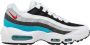 Nike Air Max 95 Junior White Chlorine Blue Black Light Fusion Red Kind - Thumbnail 1