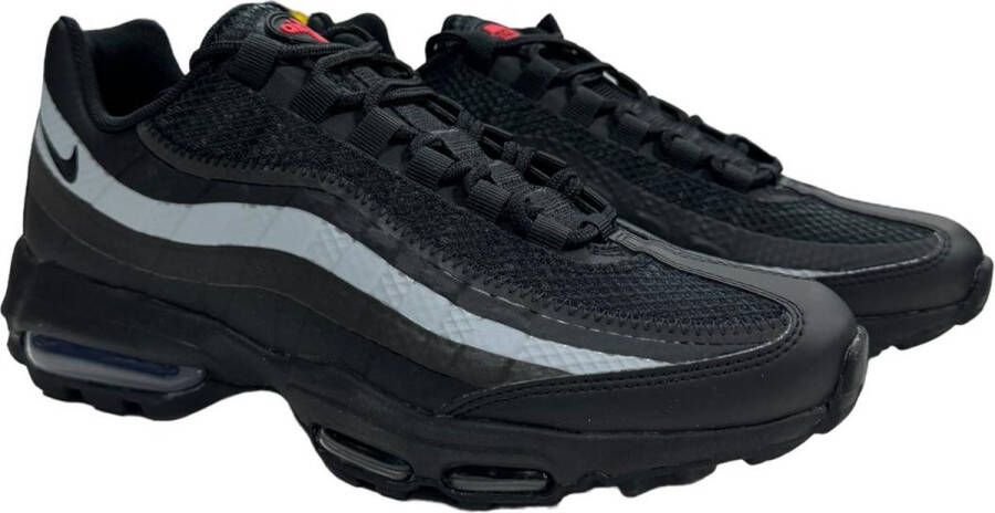 Nike Air Max 95 Ultra Herenschoenen Black Wolf Grey University Red Black- Heren Black Wolf Grey University Red Black