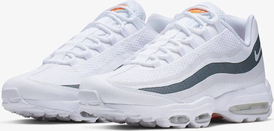 Nike Air Max 95 Ultra Men's Shoe White Cool Grey Total Orange White- Heren White Cool Grey Total Orange White