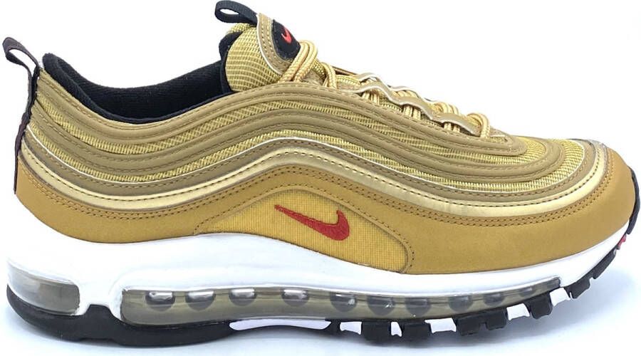 Nike Air Max 97 Qs (gs) 97 Schoenen metallic gold varsity red-black-white maat: 37.5 beschikbare maaten:36.5 37.5 38.5 39