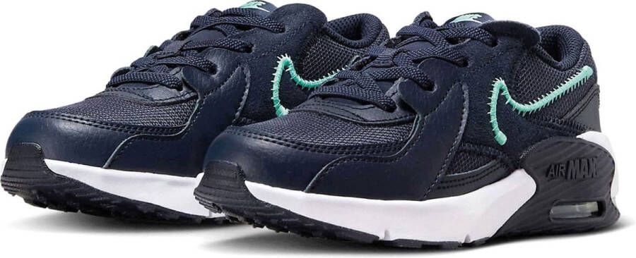 Nike air max excee sneakers zwart groen kinderen