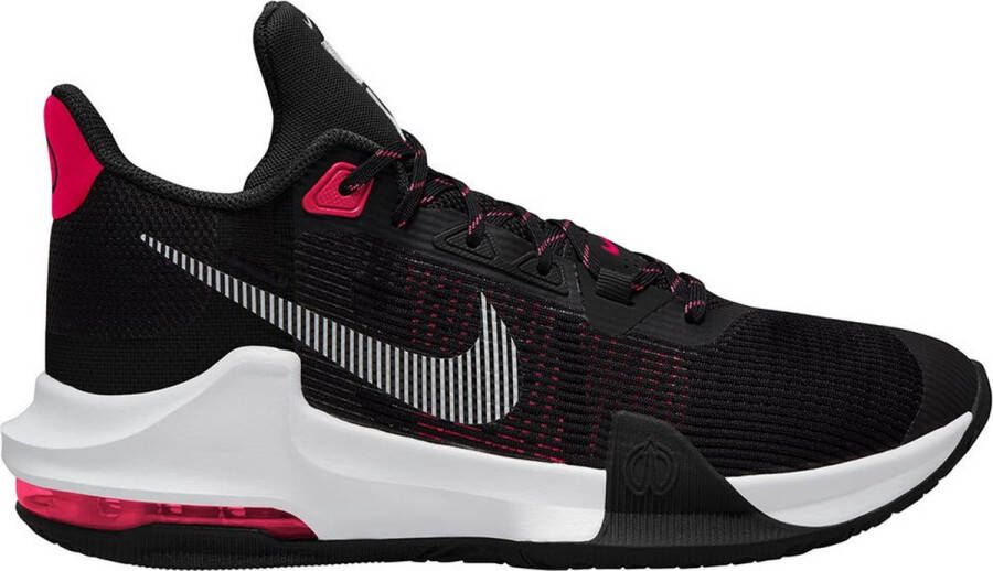 Nike Air Max Impact 3 Basketbal Schoenen Black White Bright Crimson Heren