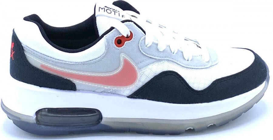 Nike Air Max Motif Kinderschoenen Black White Grey Fog Siren Red Kind