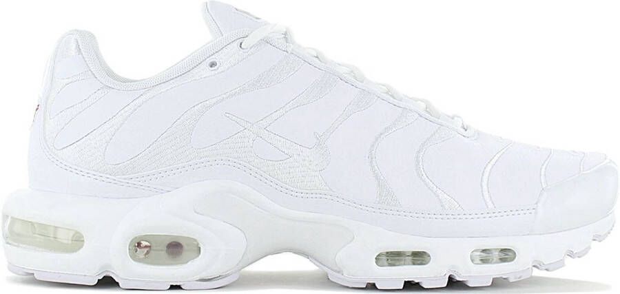 Nike Air Max Plus TN Leather Triple White Heren Sneakers Schoenen AJ2029