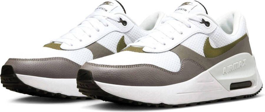 Nike Air Max Systm sneakers wit olijfgroen zwart