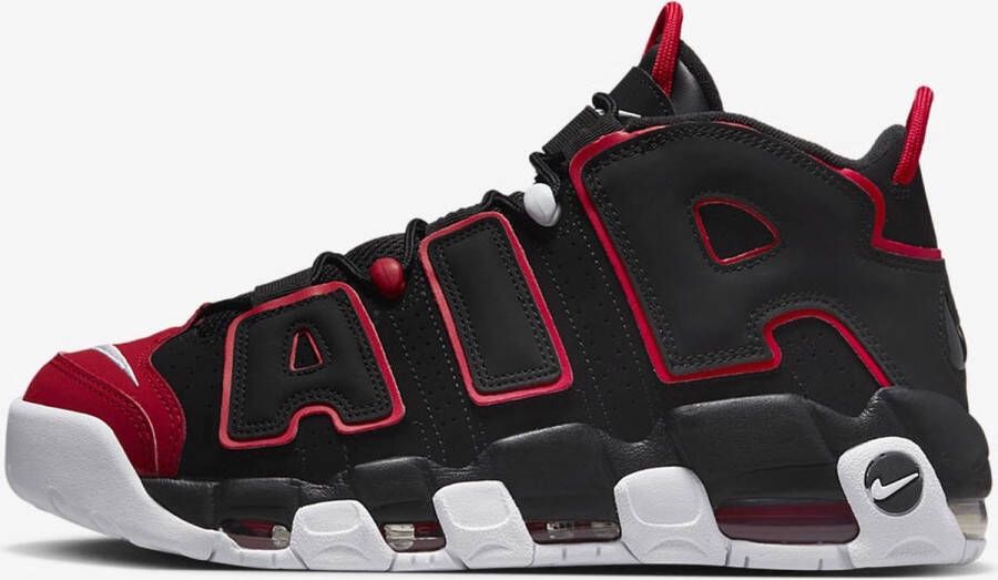 Nike Air More Uptempo '96 Basketball Schoenen black black university red white maat: 42 beschikbare maaten:42.5 43 44.5 45 46