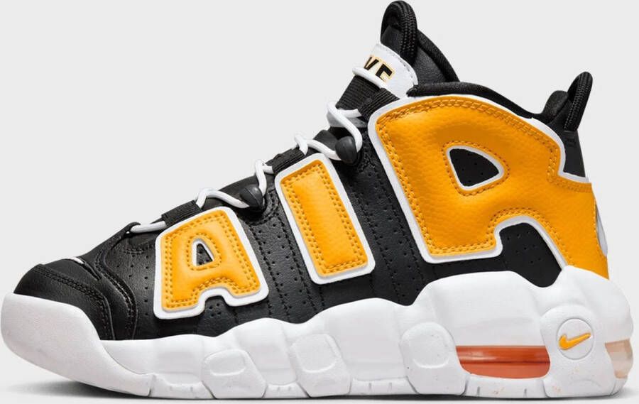 Nike Kinderschoenen Air More Uptempo Black University Gold White Black University Gold White