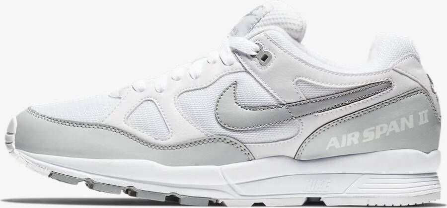 Nike Air Span II Sneakers Heren Wit Grijs