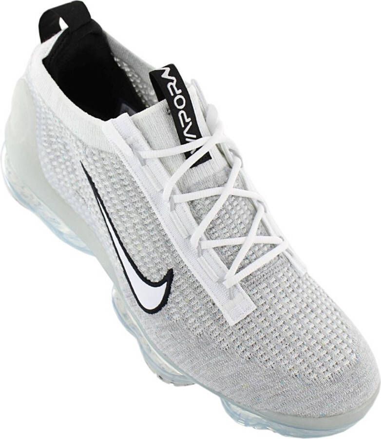 Nike Air Vapormax 2021 Fk Running Schoenen white white black metallic silver maat: 44.5 beschikbare maaten:44.5