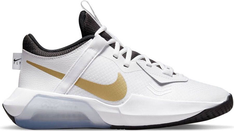 Nike Air Zoom Crossover GS Basketbal Schoenen White Metallic Gold Black Kinderen