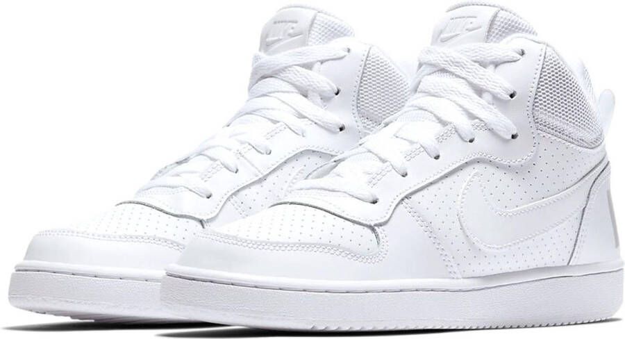 Nike Court Borough Mid Bg Jongens Sneakers White White-White