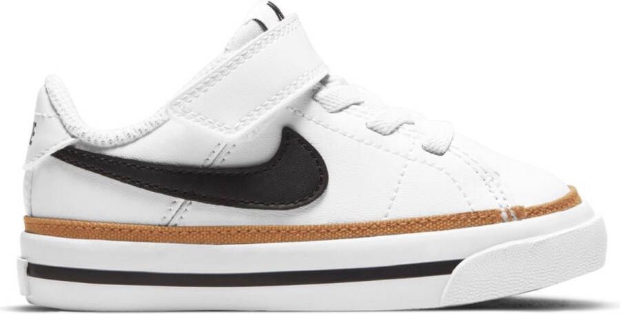 Nike Court Legacy sneakers wit zwart bruin