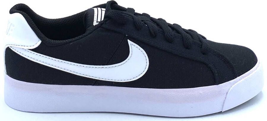 Nike Court Royale AC canvas sneakers zwart wit