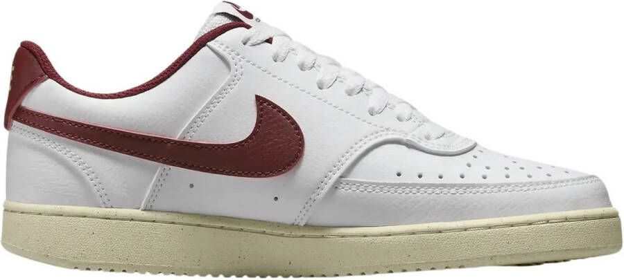 Nike Court Vision Low Next Nature Sneakers Wit Rood Unisex