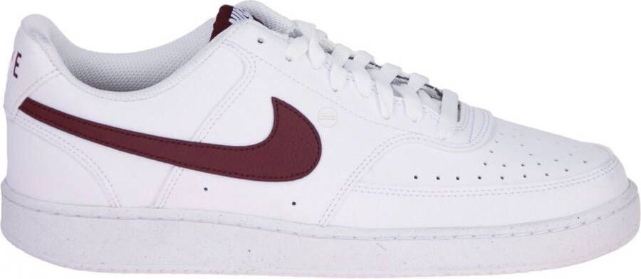 Nike Court Vision Low White-Burgundy Crush