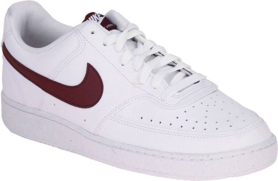 Nike Court Vision Low White-Burgundy Crush