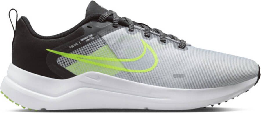 Nike Downshifter 12 Heren Hardloopschoenen Grijs Groen Zwart