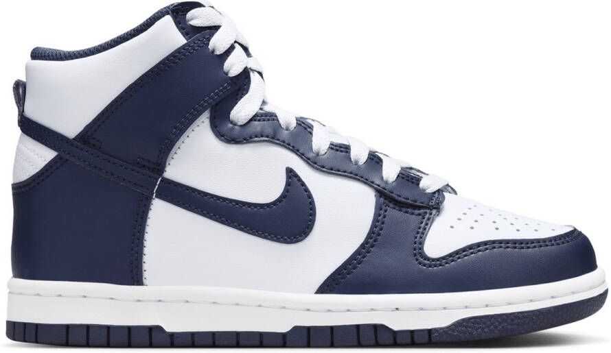 Nike Dunk High 'Football Grey Midnight Navy' (GS) DB2179-008 sneakers hoog grijs blauw