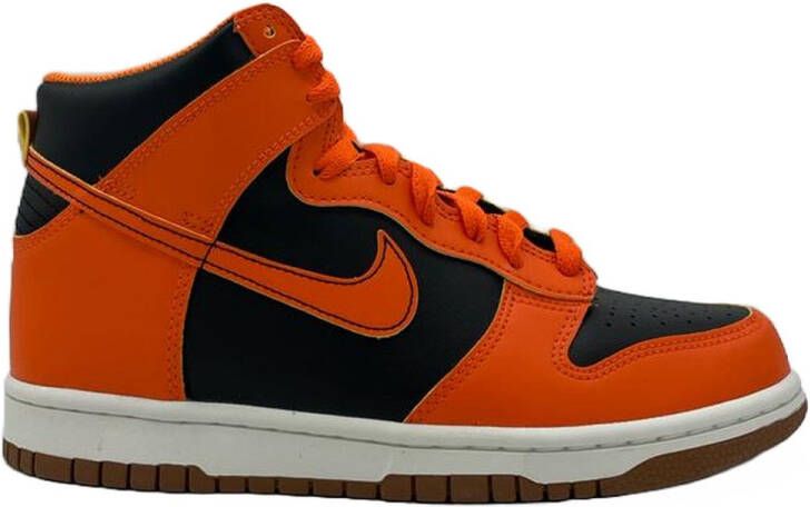 Nike Dunk High 'Safty Orange' (GS) DB2179-004 oranje zwart sneakers hoog