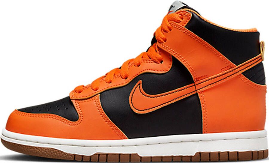 Nike Dunk High 'Safty Orange' (GS) DB2179-004 oranje zwart sneakers hoog