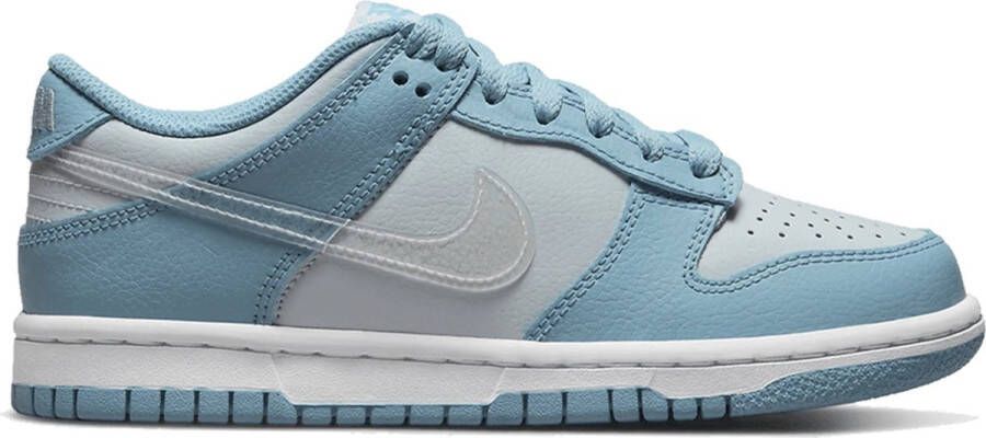 Nike Dunk Low Aura Worn Blue Clear Sneakers Kids Blauw Grijs Wit