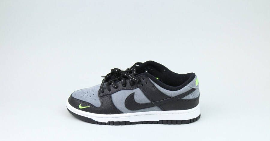 Nike Dunk Low 'Black Cool Grey Volt Mini Swoosh'