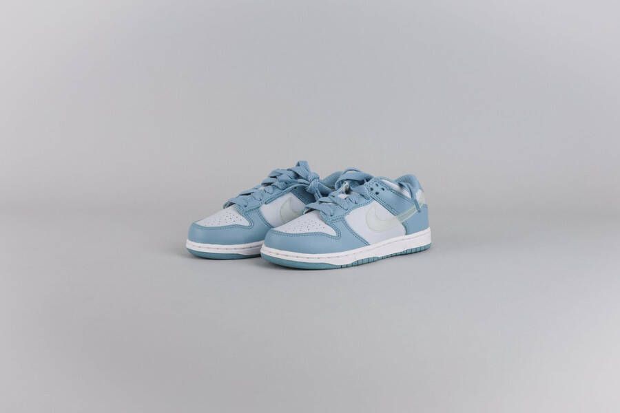 Nike Dunk Low Aura Worn Blue Clear Sneakers Kids Blauw Grijs Wit