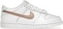 Nike Dunk Low (GS) White Pink Bronze Swoosh DH9765-100 roze sneakers - Thumbnail 1