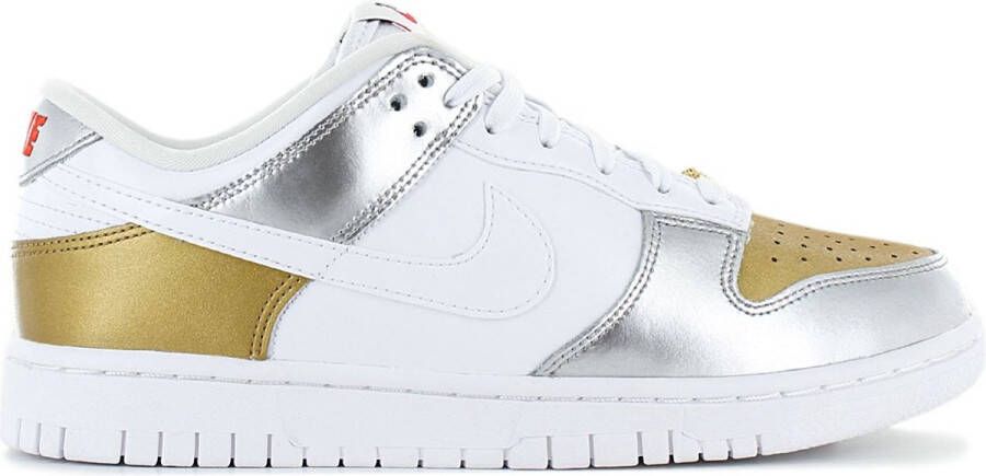 Nike Dunk Low Heirloom (W) Dames Sneakers Sportschoenen Schoenen Gold-Zilver-Wit DH4403