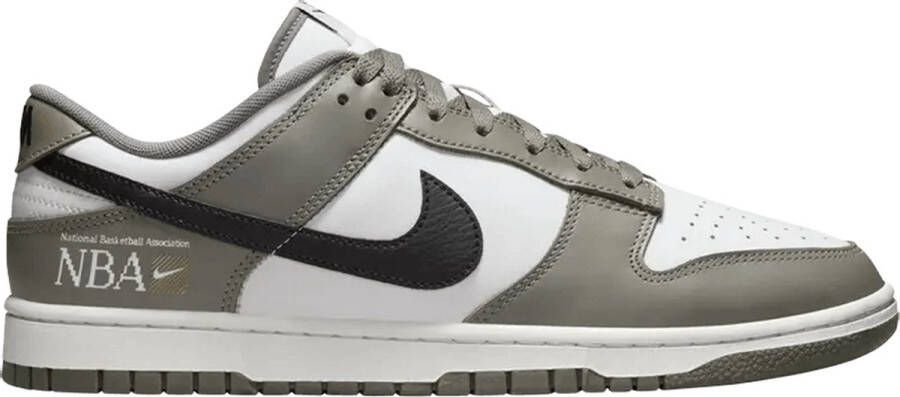 Nike Dunk Low Heren Sneakers NBA Dark Stucco Black White