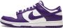Nike Dunk Low Retro Court Purple Sneakers nen Wit Paars - Thumbnail 1