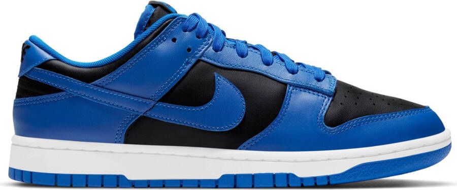 Nike Dunk Low Retro Heren Sneakers Black Hyper Cobalt-White