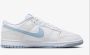 Nike Herenschoenen Dunk Low Retro White Summit White Light Armoury Blue- Heren White Summit White Light Armoury Blue - Thumbnail 6