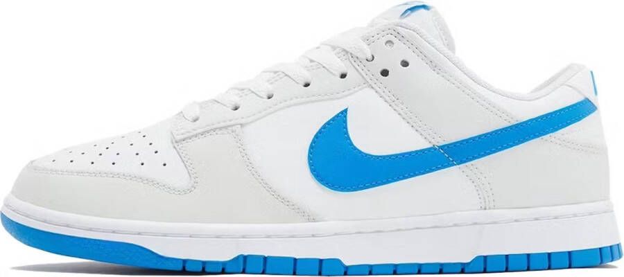 Nike Dunk Low Retro Sneakers Wit Blauw