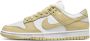 Nike Dunk Low Retro Team Gold Sneakers Unisex Wit Team Gold - Thumbnail 1