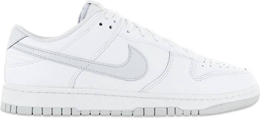 Nike Dunk Low Retro Heren Sneakers Schoenen Leer Wit DV0831