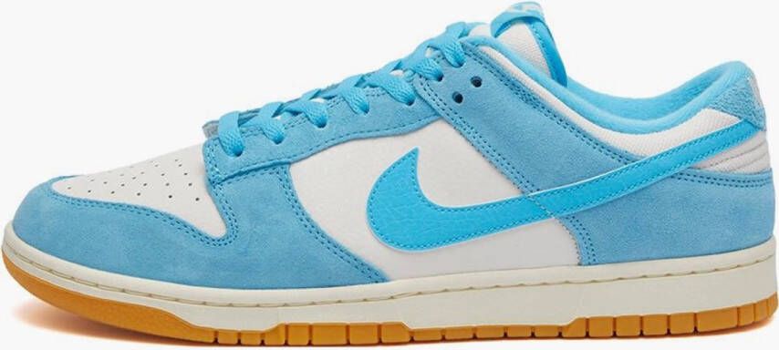 Nike Dunk Low SE Blauw Wit Gum Suede Sneakers Heren Doos Zonder Deksel