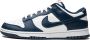 Nike Dunk Low Retro Heren Sneakers Schoenen Leer Blauw-Wit DD1391 - Thumbnail 1