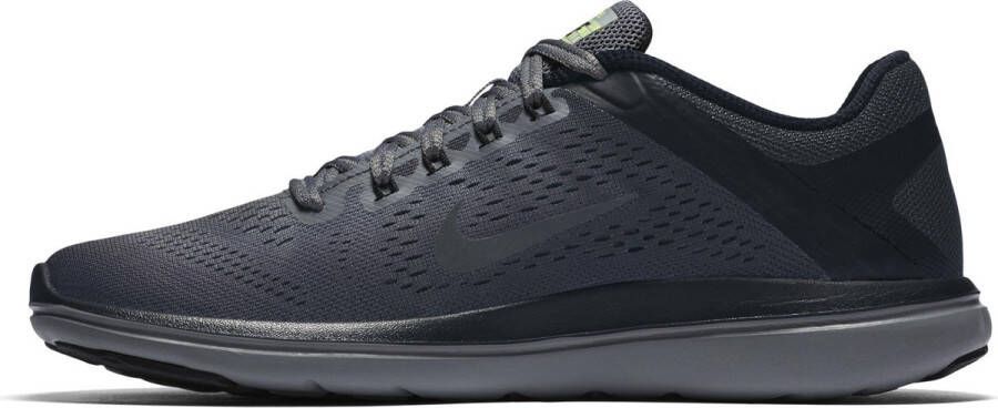 Nike Flex 2016 Run Shield Hardloopschoenen Dames Cool Grey Mtlc Hematite-Black-Volt