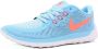 Nike Free 5.0 Blauwe Dames Sneakers Hardloopschoen Fitnessschoen - Thumbnail 1