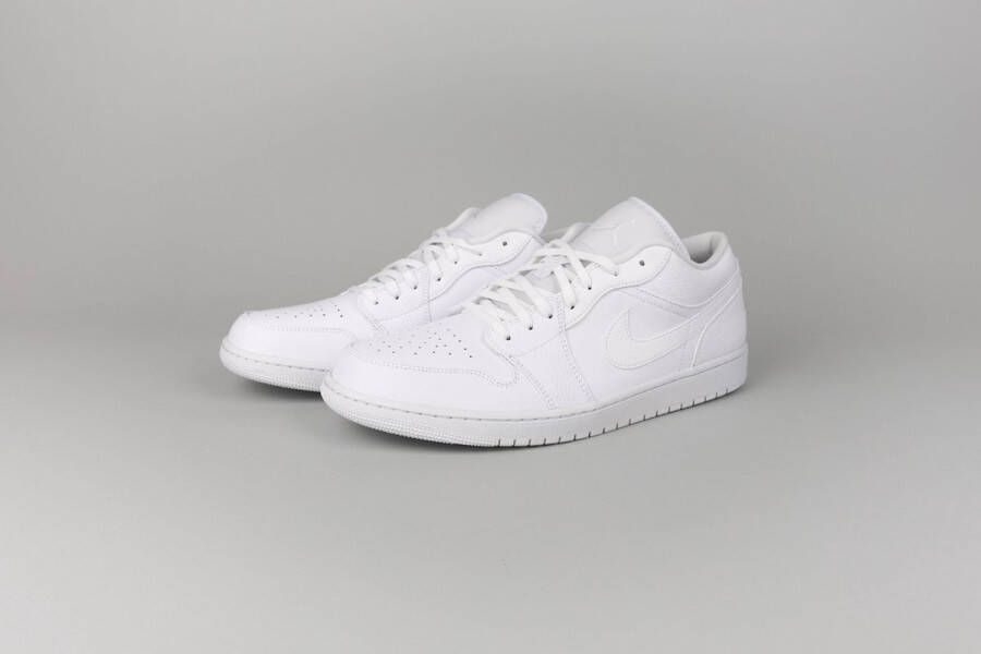 Jordan 1 Low Heren Schoenen White Leer Foot Locker