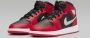 Jordan Kinderschoenen Air 1 Mid Black Gym Red White Black Gym Red White - Thumbnail 5