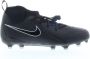 Nike jr phantom luna ii acad f mg Voetbal schoen fg Black Black White - Thumbnail 4